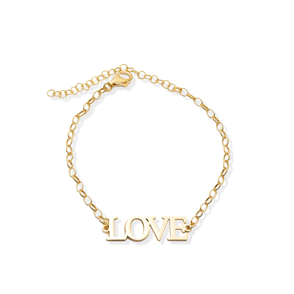 Love Letter Chain 925 Silver Charm Bracelet