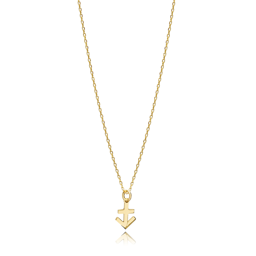 Sagittarius Zodiac Sign Plain Silver Charm Necklace