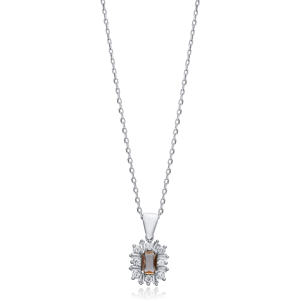 11x12 mm Baguette Design Zultanite Necklace