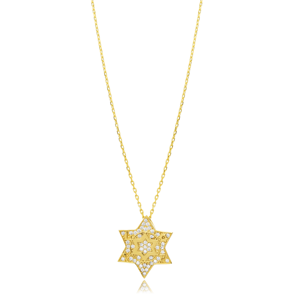 Ø18mm Star of David Love Charm Necklace