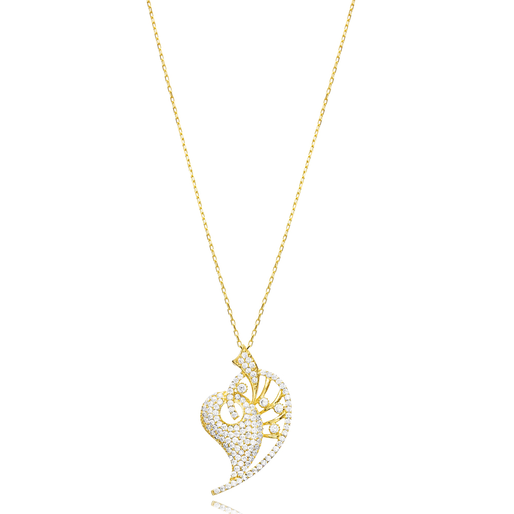 Unique Shape 925 Silver Charm Necklace