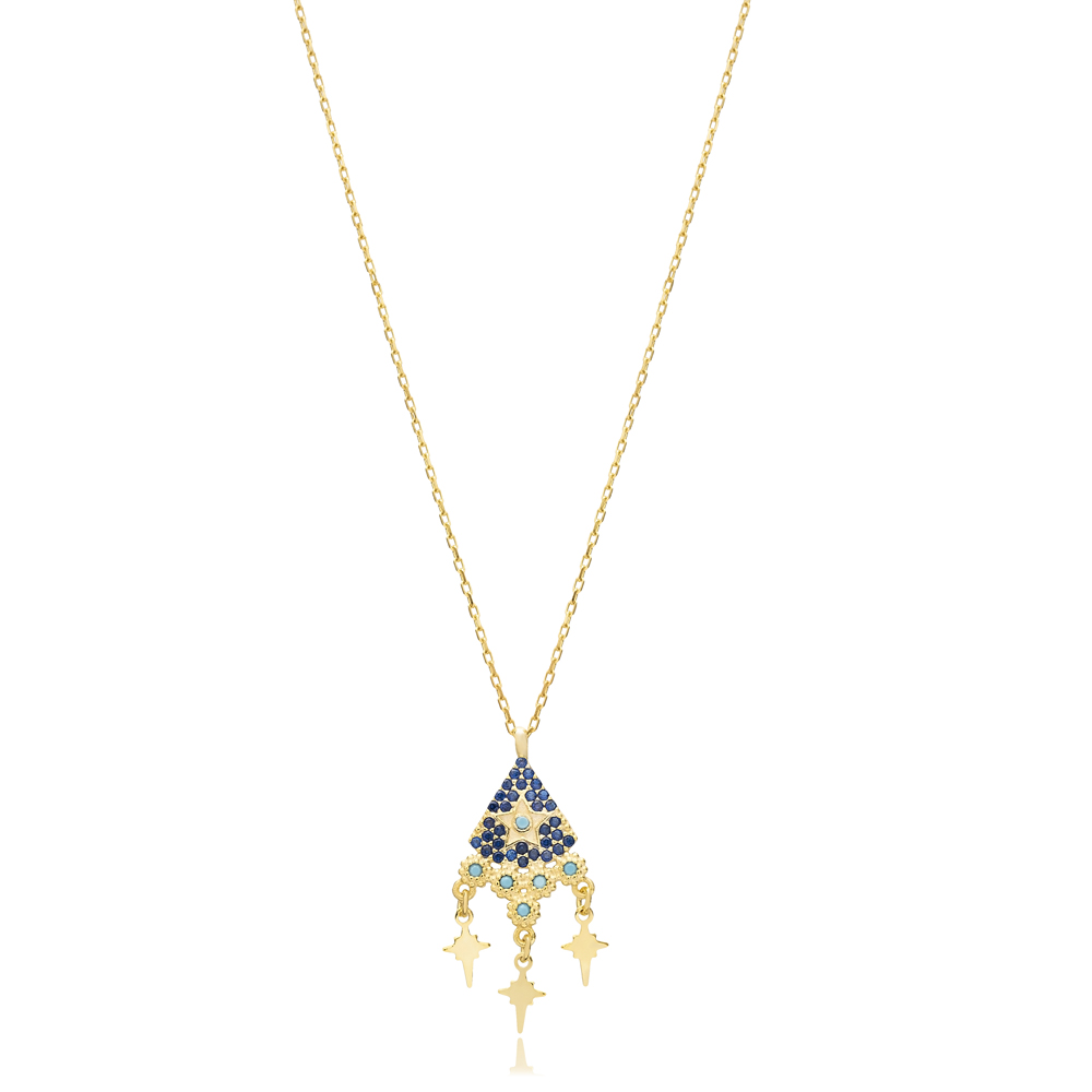 Elegant Irregular Star Shaker Charm Necklace
