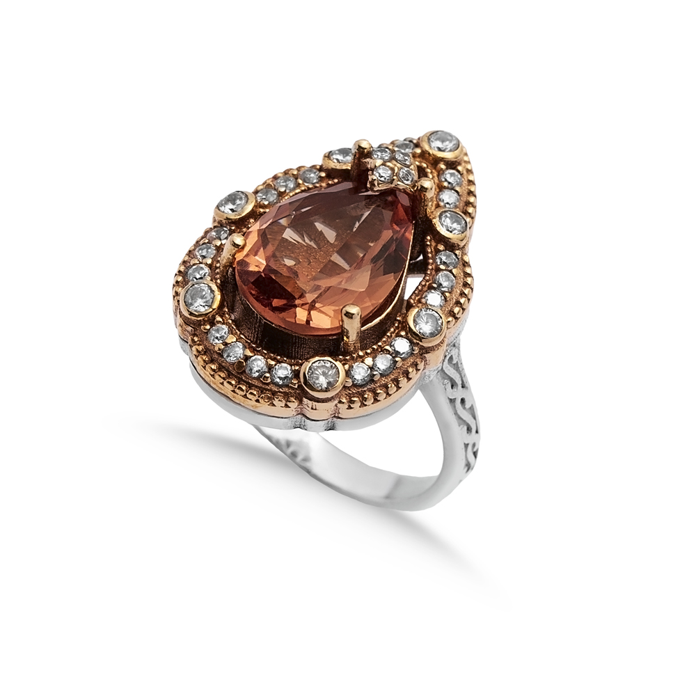 Zultanite Pear Ottoman Authentic Ring