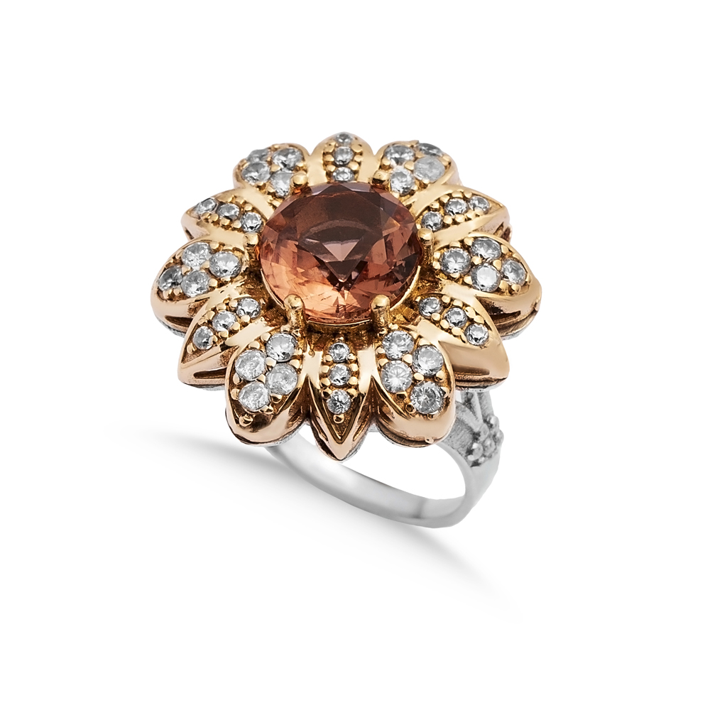Zultanite Flower Ottoman Authentic Ring