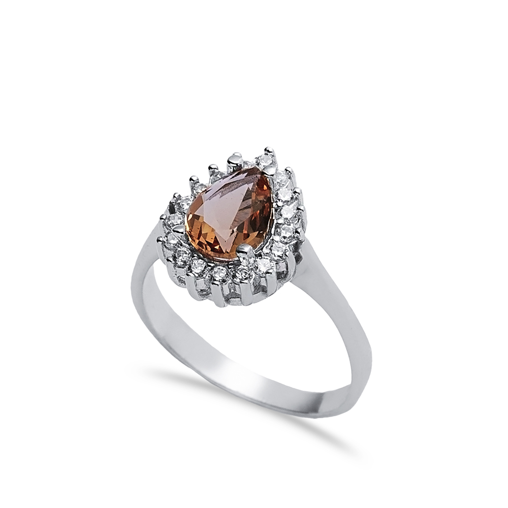 Pear Shape Handmade Cluster Zultanite Ring