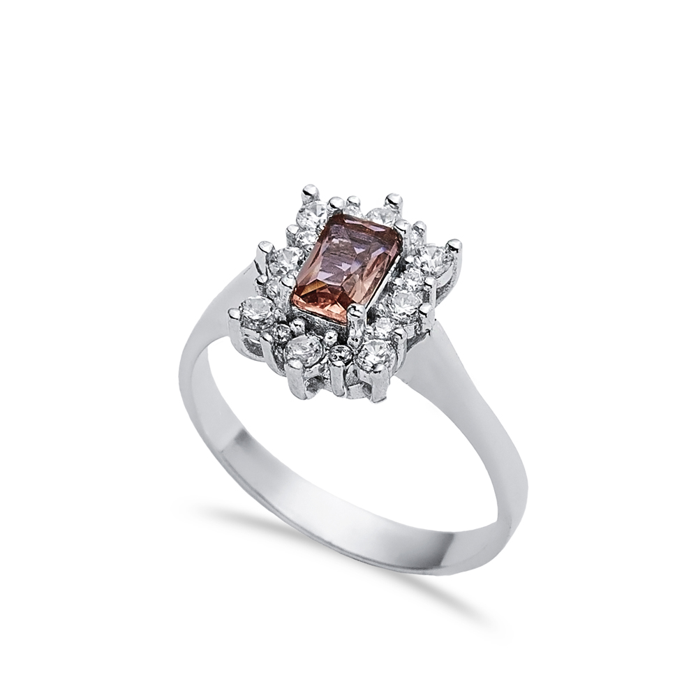 Rectangle Shape Handmade Cluster Zultanite Ring