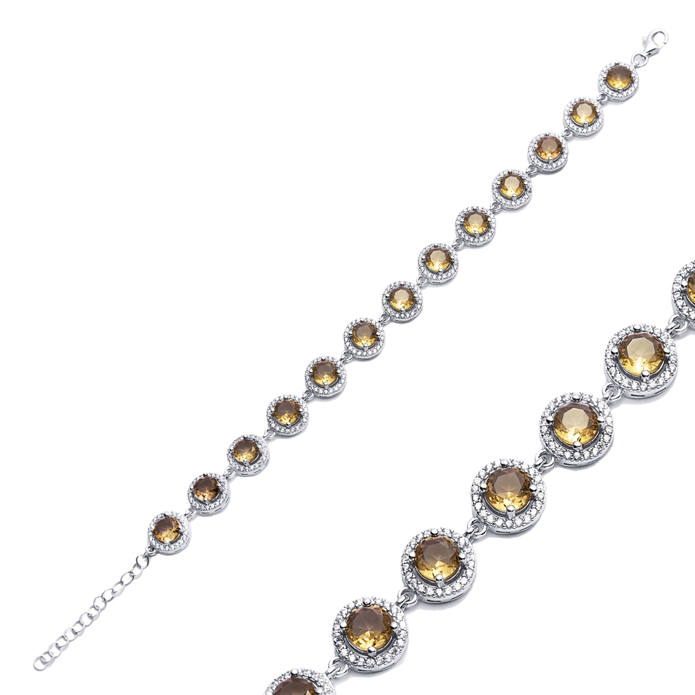 Ø10 mm Round Design Cluster Zultanite Bracelet