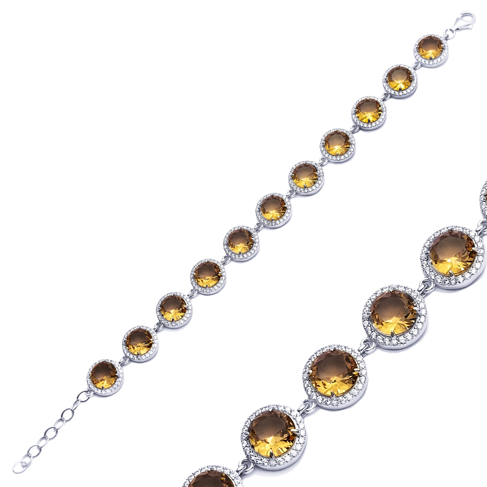 Ø12 mm Round Design Cluster Zultanite Bracelet