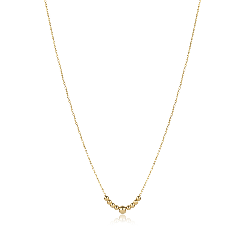 Plain Ball Design 925  Charm Necklace