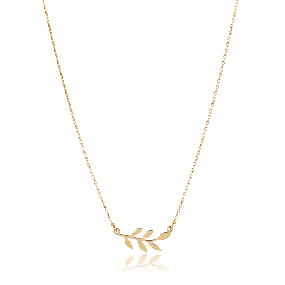 Plain Branch Design 925 Charm Necklace