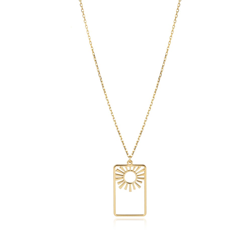 Radiant Sun Design 925 Charm Necklace
