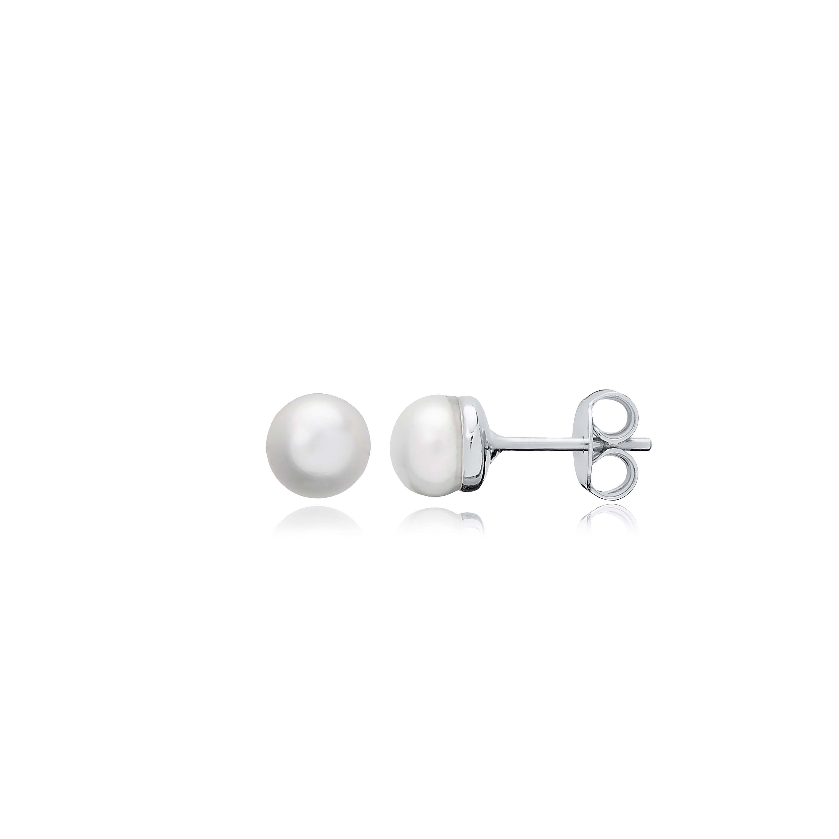 Dainty Pearl Design Wholesale Turkish Jewelry Stud Earrings